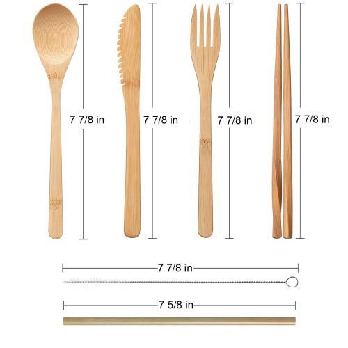 #SKJH102 Bamboo Tableware Cutlery Set